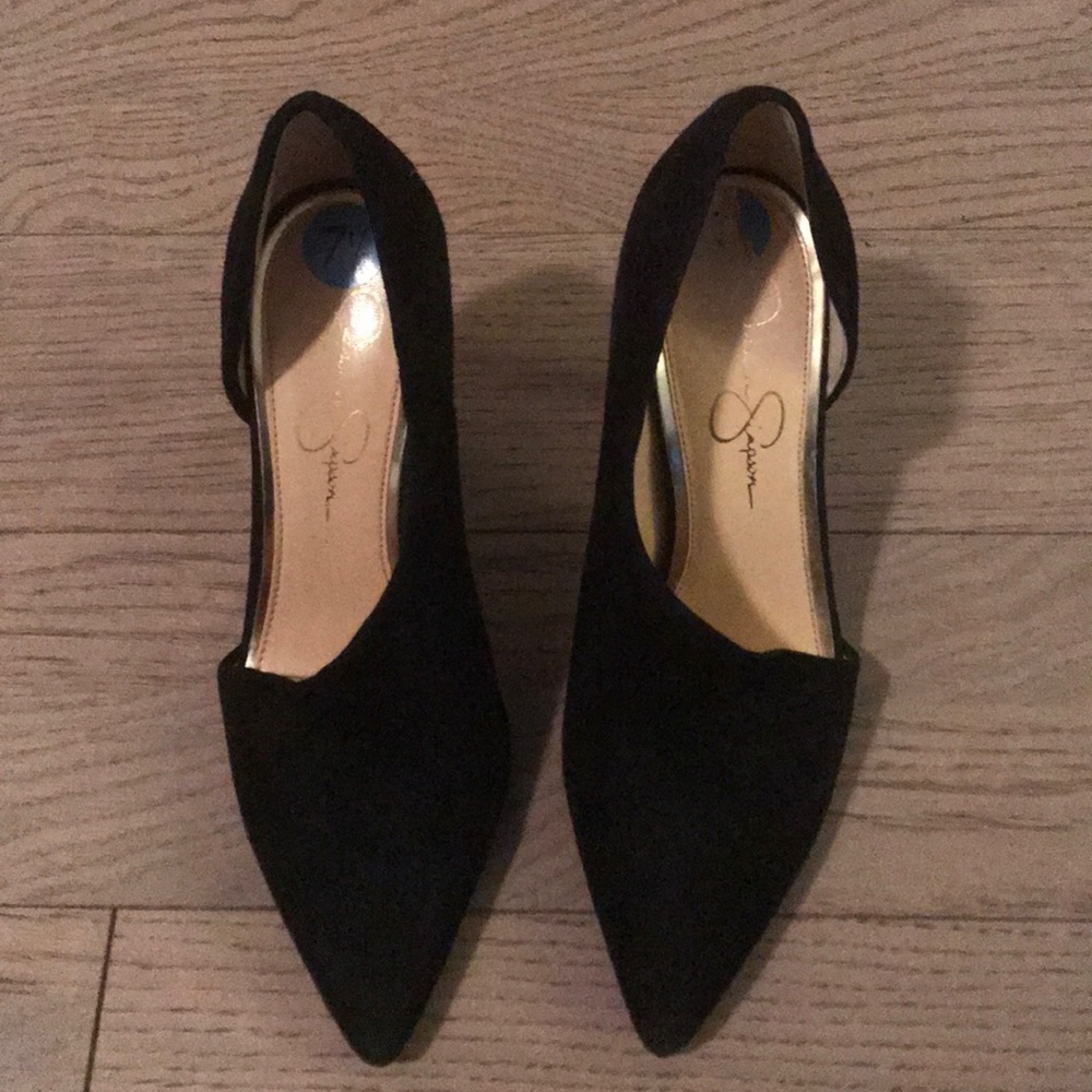 Jessica Simpson Claudette pump black suede